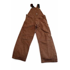 Berne Men's Heartland Unlined Washed Duck Bib Overall Size 34 X 30
